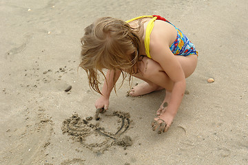 Image showing child on the beach