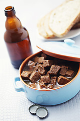 Image showing goulash with beef and beer