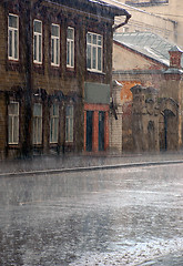 Image showing Heavy Rain in Old Town