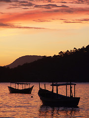 Image showing Sunset in Porto Belo