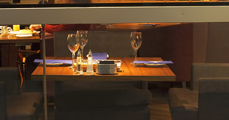Image showing Elegant dinner table