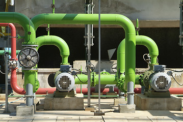 Image showing Pipes at cooling tower