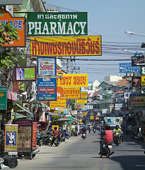 Image showing Street scene from Pattaya