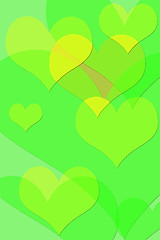 Image showing Valentine yellow green