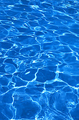Image showing pure blue water in pool