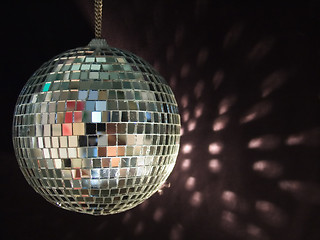 Image showing shiny disco ball reflections