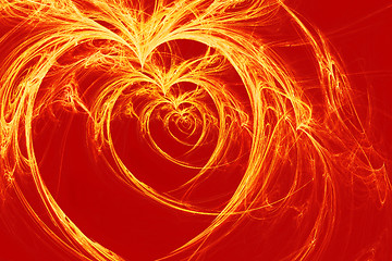 Image showing burning hearts