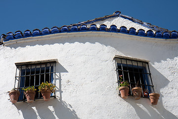 Image showing Typical white facade of Andalusia.