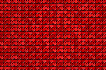 Image showing red hearts pattern