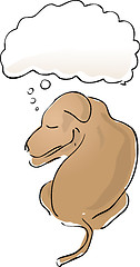 Image showing Sleeping dog