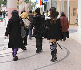 Image showing Gothic girls group