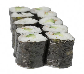 Image showing Cucumbers rolls