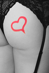 Image showing Heart on Buttock