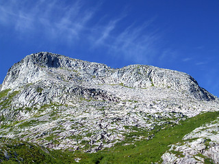 Image showing Rocky mountain and blue sky