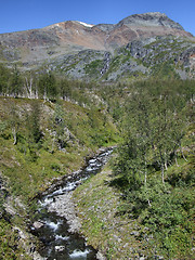 Image showing Beautiful landscape and a stream in Norway