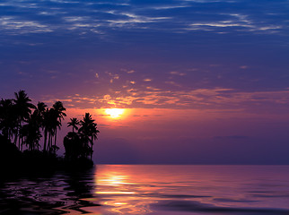 Image showing Beautiful sunrise in Rawai Phuket