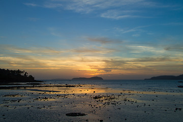 Image showing Beautiful sunrise in Rawai Phuket