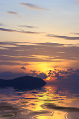 Image showing Beautiful sunrise in Rawai Phuket