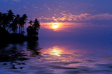 Image showing Beautiful sunrise in Rawai Phuket