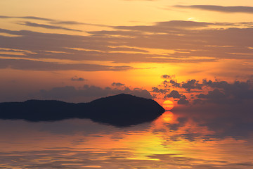 Image showing Beautiful sunrise in Rawai Phuket