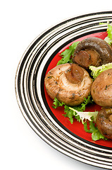 Image showing Roasted Mushrooms