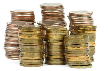 Image showing Stacked Coins
