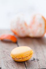 Image showing Macaroon and orange