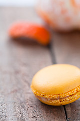 Image showing Macaroon and orange