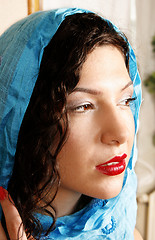 Image showing Woman with scarf