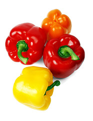 Image showing Four peppers 
