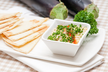 Image showing moutabal baba ghanoush eggplant dip