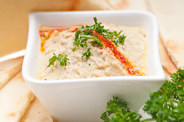 Image showing moutabal baba ghanoush eggplant dip