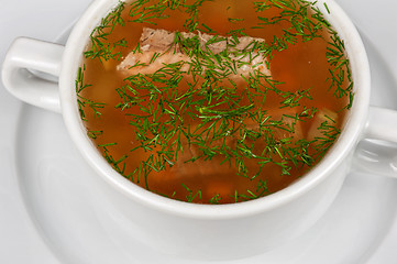 Image showing Fish soup