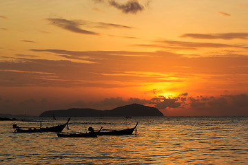 Image showing Beautiful sunrise in Rawai Phuket