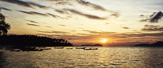 Image showing Beautiful sunrise in Rawai Phuket