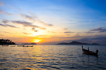 Image showing Beautiful sunrise in Rawai Phuket