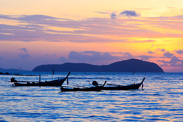 Image showing Beautiful sunrise in Rawai Phuket