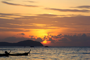 Image showing Beautiful sunrise in Rawai Phuket