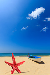 Image showing Starfish on the beach