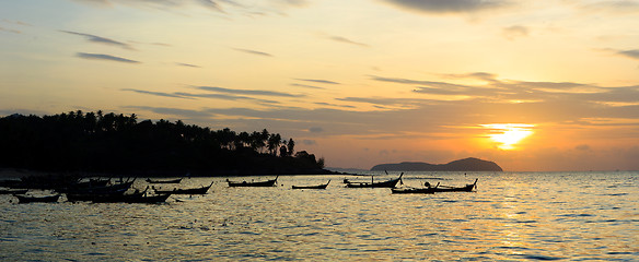 Image showing Beautiful sunrise in Rawai Phuket