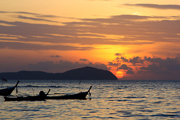 Image showing Beautiful sunrise in Rawai Phuket