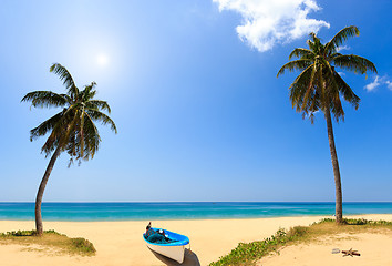 Image showing Holidays paradise beach