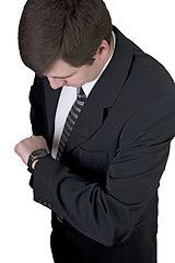 Image showing looking at a watch