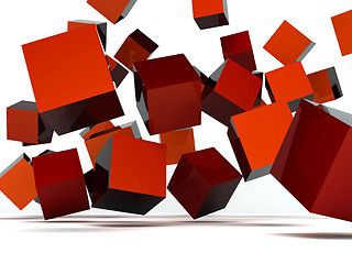 Image showing red cubes