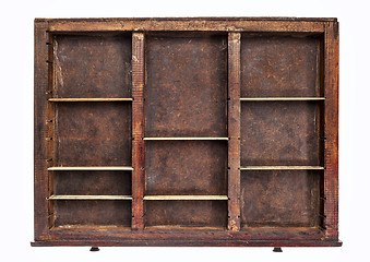 Image showing old typesetter drawer