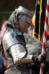 Image showing armored joust knight