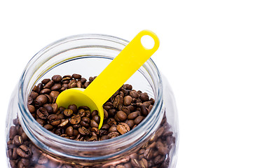 Image showing Coffee Beans In A Jar