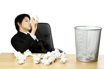 Image showing Stressed businessman