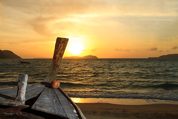 Image showing Beautiful sunrise in Rawai Phuket