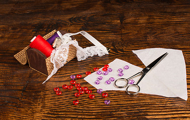 Image showing Sewing still life